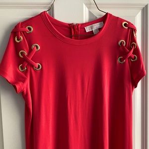 Peach Short Sleeve Dress